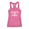 Womens Nevertheless She Persisted Funny Political Congress Senate Fitness Tank Top