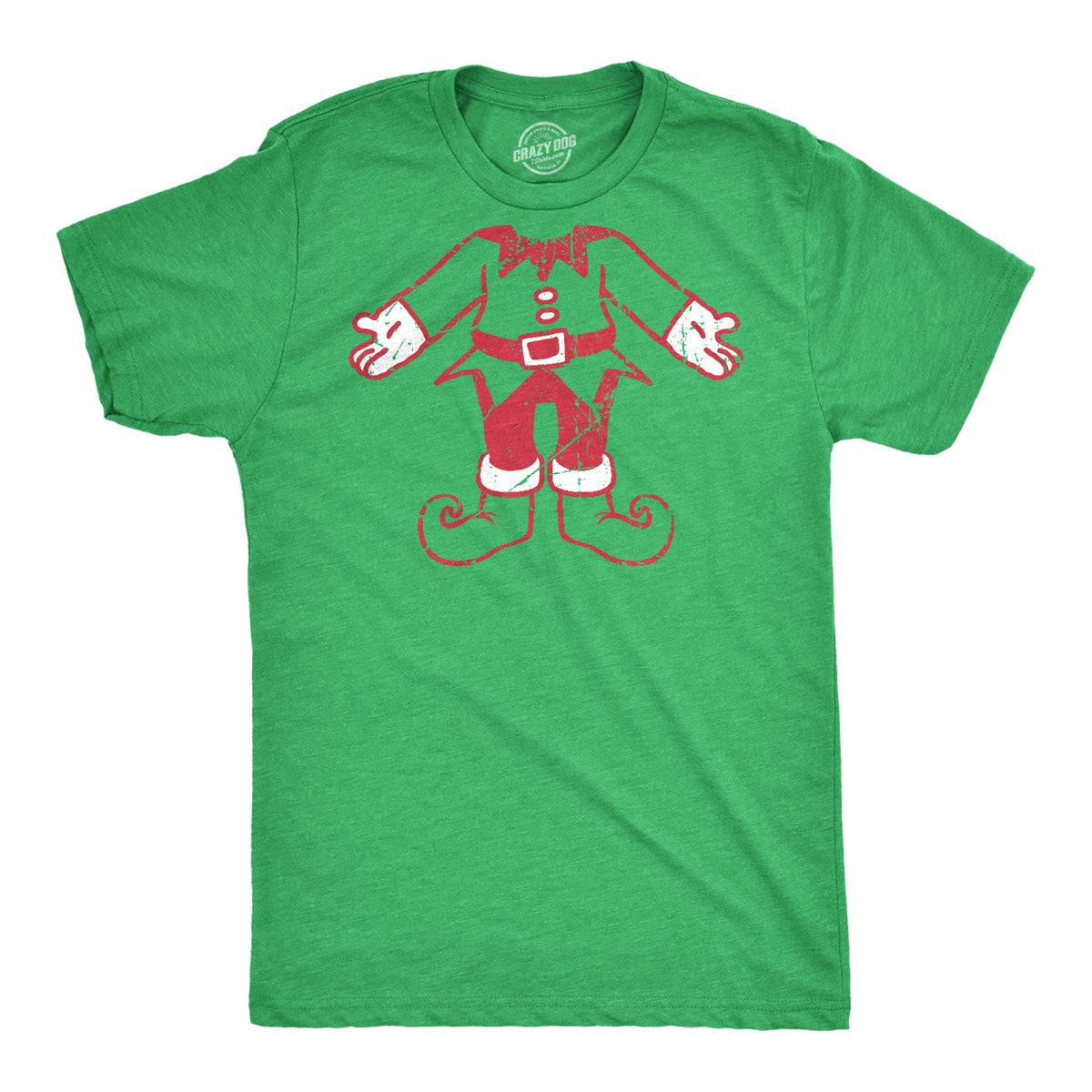 mens christmas elf t shirt