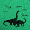 Mens Santa Dinosaurs T Shirt Funny Xmas Dino Meteor Extinction Joke Tee For Guys