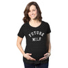 Future Milf Maternity T Shirt Funny Hot Sexy Mom Joke Pregnancy Tee For Ladies