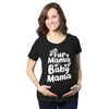 Maternity From Fur Mama To Baby Mama Tshirt Cute Pet Dog Pregnancy Tee