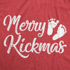 Maternity Merry Kickmas Pregnancy Tshirt Cute Christmas Tee