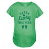 Maternity Extra Lucky This Year Tshirt Funny St Patricks Day Parade Novelty Pregnancy Tee