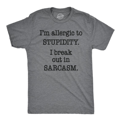 Allergic to Stupidity Men's Tshirt