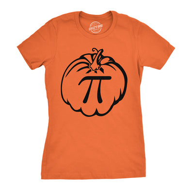 Women's Pumpkin Pi T Shirt Math Shirt Pie Thanksgiving Tee for Women