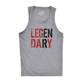 Mens Legendary Leg Day Tank Top Funny Lifting Workout Exercise Shirt