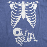 Maternity Skeleton Baby T Shirt Funny Cute Pregnancy Halloween Tee Announcement