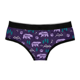 Womens Mama Bear Panties Cute Sexy Print Wild Animal  Underwear for Mom