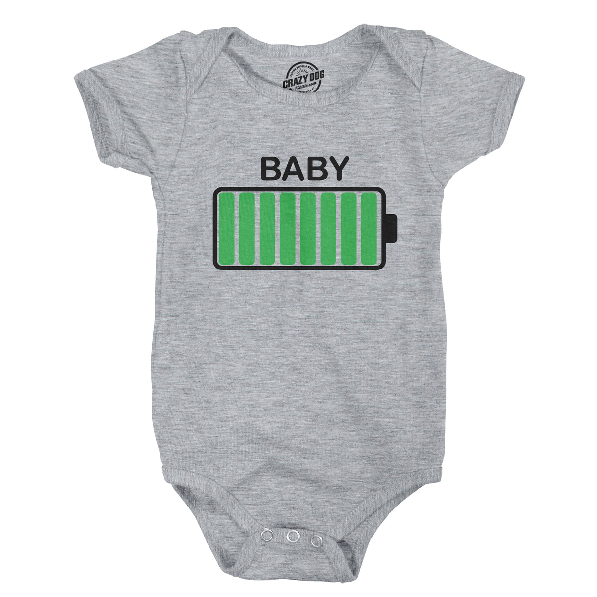 Baby Battery Fully Charged Funny Newborn Infant Creeper Bodysuit For Newborn