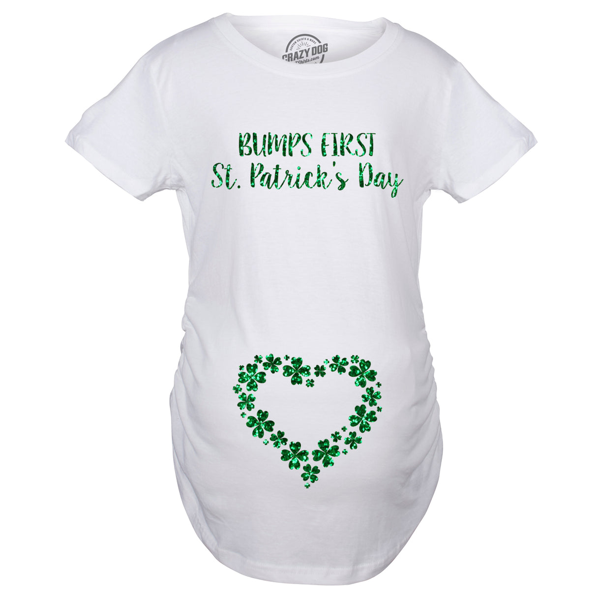 Maternity Bumps First Saint St Patricks Day T Shirt Cute Reveal Pregnancy Tee