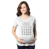 Maternity Calendar Countdown Pregnancy Tee Mark Off Baby Announcement Tshirt