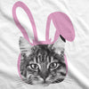 Womens Easter Cat T Shirt Funny Kitten In Bunny Ears Cute Lover Spring Tee