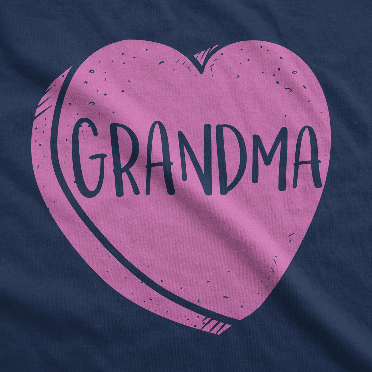 Womens Grandma Candy Heart Funny Family Relationship Valentines Day T shirt