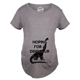 Maternity Hoping For a Dinosaur Funny Baby Pregnancy Announcement T shirt