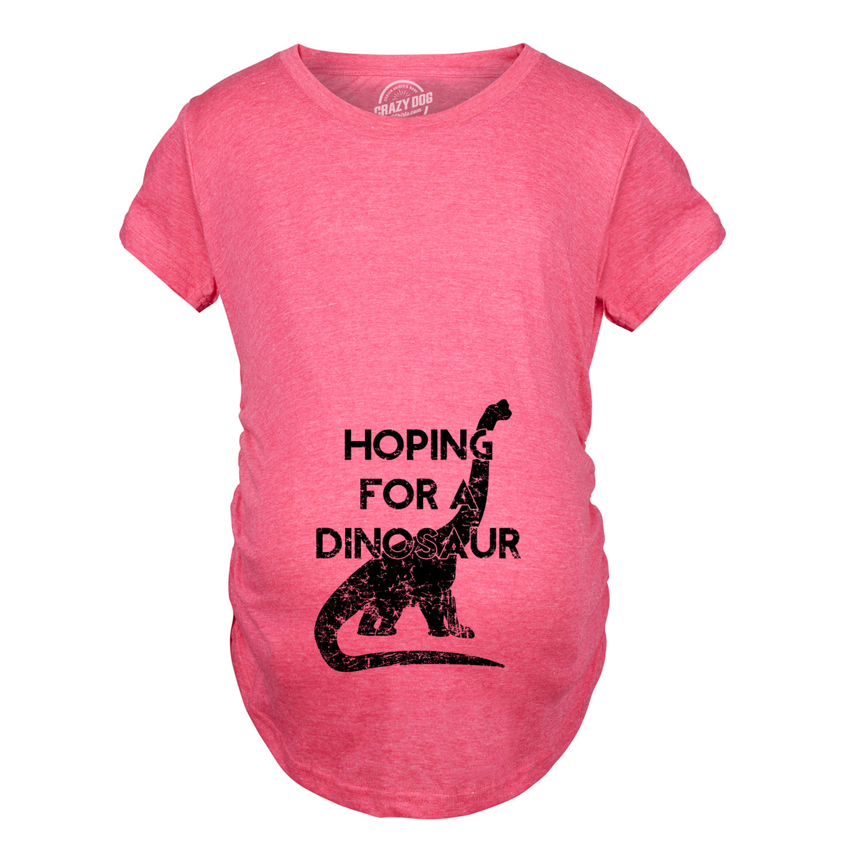 Maternity Hoping For a Dinosaur Funny Baby Pregnancy Announcement T shirt