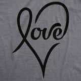 Womens Love Love Love Hearts Tshirt Cute Valentines Day Tee