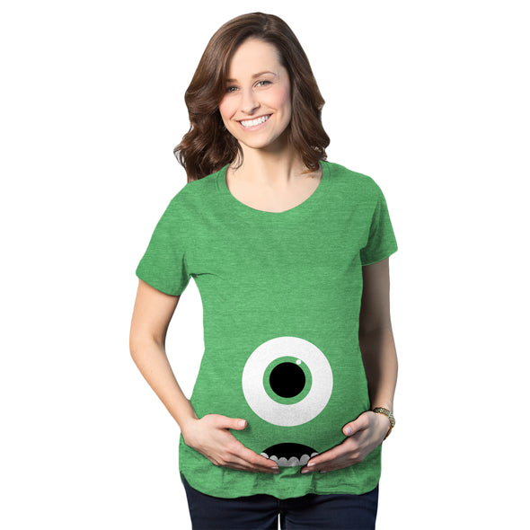 Maternity Halloween Shirts Funny Skeleton Baby Monster Eye Ball Cute Pregnancy Tee