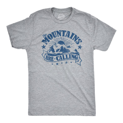 The Mountains Are Calling Men's Tshirt