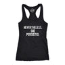 Womens Nevertheless She Persisted Funny Political Congress Senate Fitness Tank Top