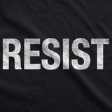 Mens Resist T Shirts Political Anti Authority Protest Tees Rebel Rally March Shirts