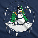 Maternity Snow Globe  T Shirt Funny Cute Christmas Reveal Pregnancy Announcement