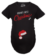 Funny Maternity Christmas Shirts for the Holidays Cute Tees to Celebrate Bumps First Christmas