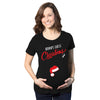 Maternity Snow Globe  T Shirt Funny Cute Christmas Reveal Pregnancy Announcement