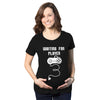 Maternity Waiting For Player Funny Pregnancy Shirt Gamer Tee