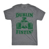 Mens Novelty Saint Patricks T Shirt Funny Irish Tees Cool Party Tees For Guys