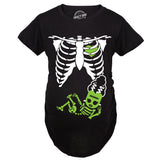 Maternity Skeleton Baby Monster Pumpkin Tshirts Cute Pregnancy Halloween Tees