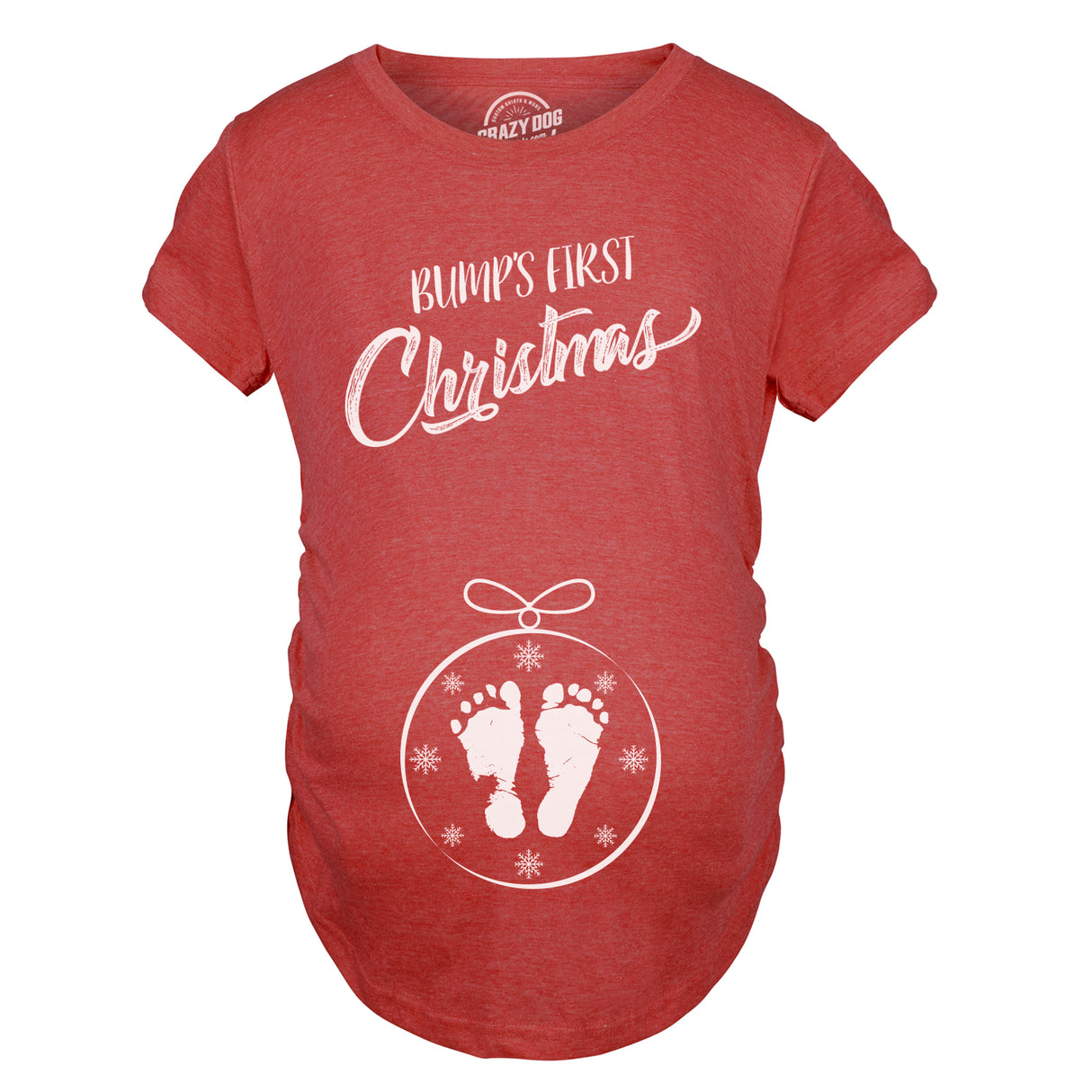 Maternity Guess What Santa Bringing Pregnancy Announcement Funny Christmas Shirt