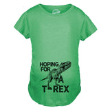 Maternity Hoping For A T-Rex Pregnancy T-Shirt Cute Funny Dinosaur Tee For Mom To Be