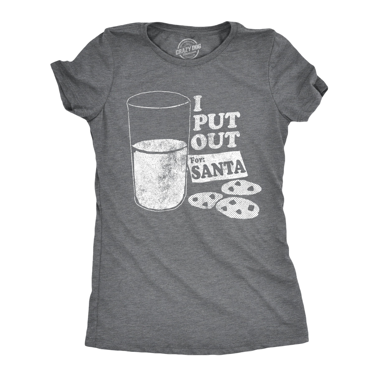 Womens I Put Out for Santa T shirt Funny Sarcastic Novelty Christmas Gift Tee