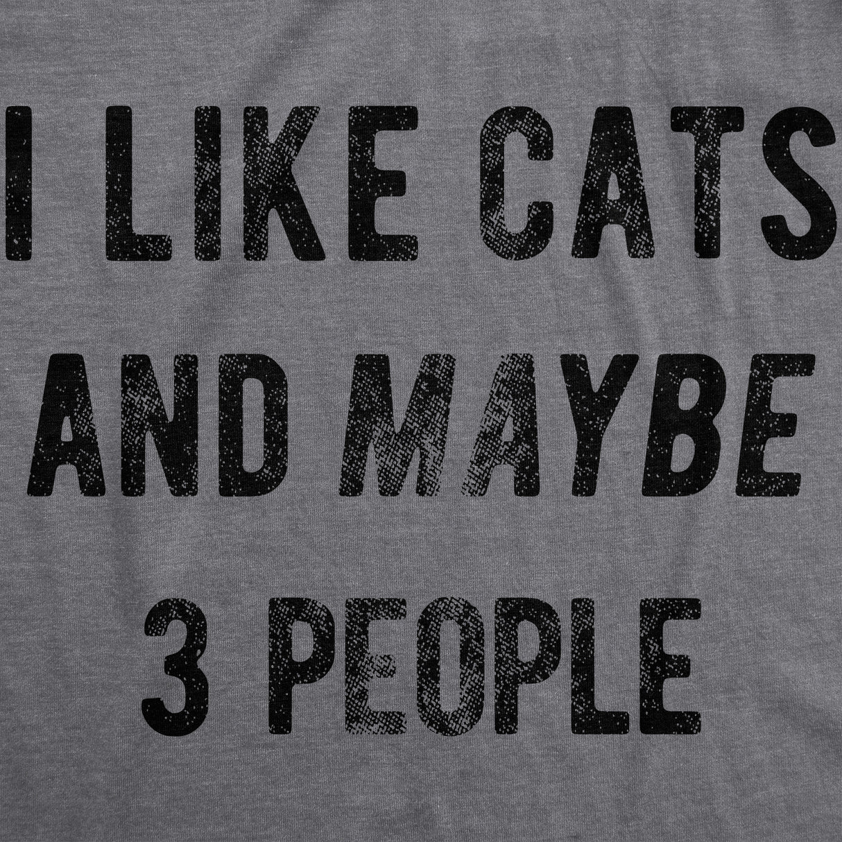 I Like Cats And Maybe 3 People Men's Tshirt