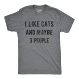 I Like Cats And Maybe 3 People Men's Tshirt