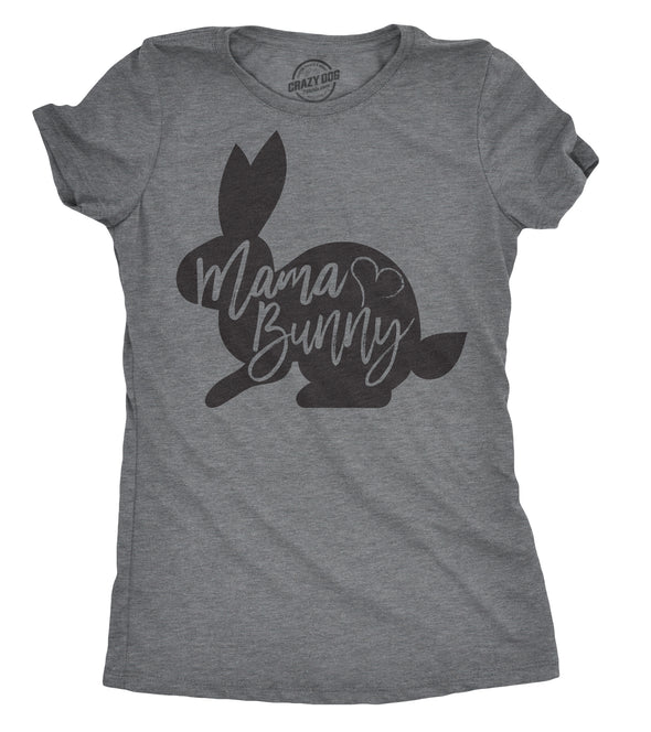 Womens Mama Bunny T Shirt Cute Adorable Easter Gift Faith Tee For Ladies