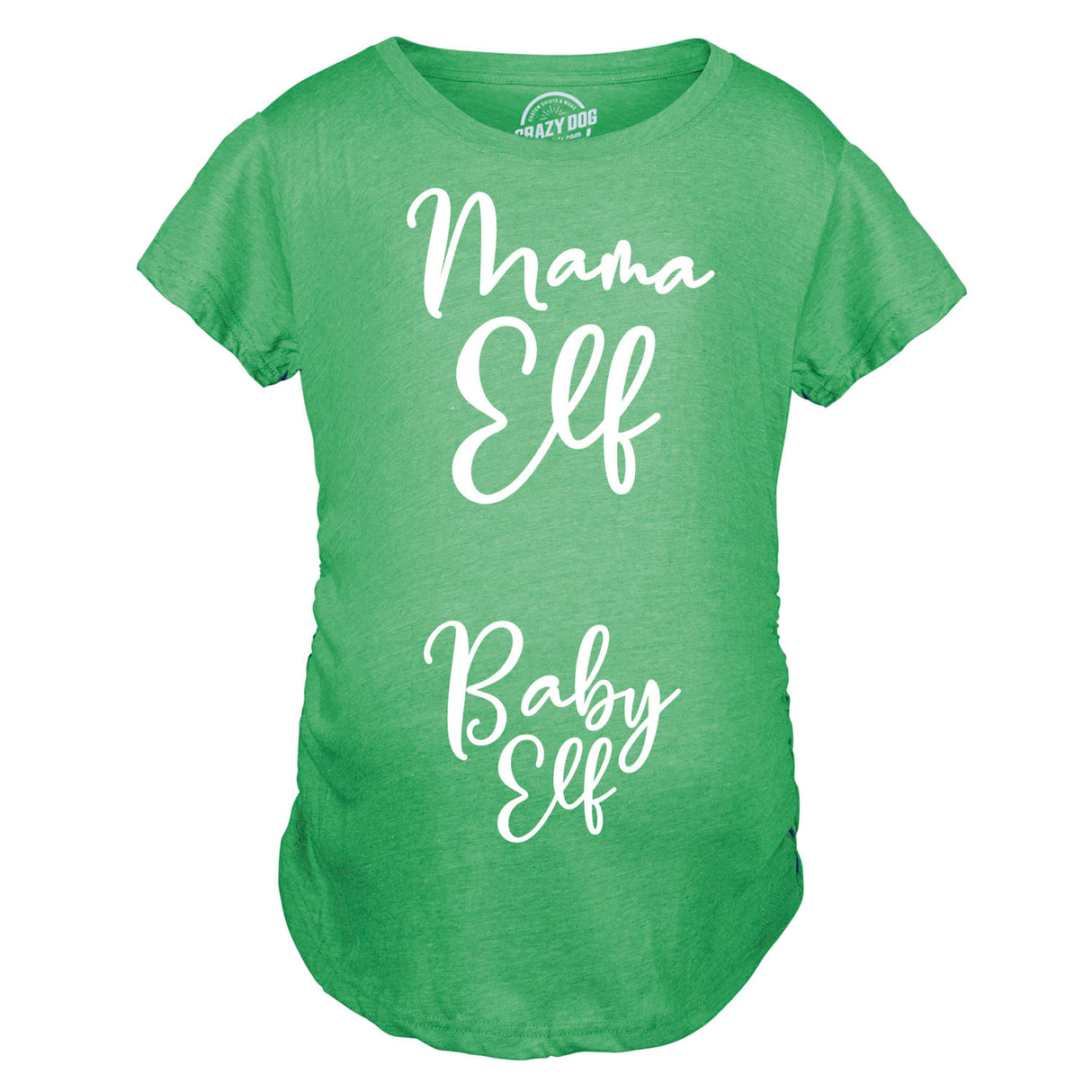 Maternity Mama Elf Baby Elf Pregancy Tshirt Cute Christmas Tee