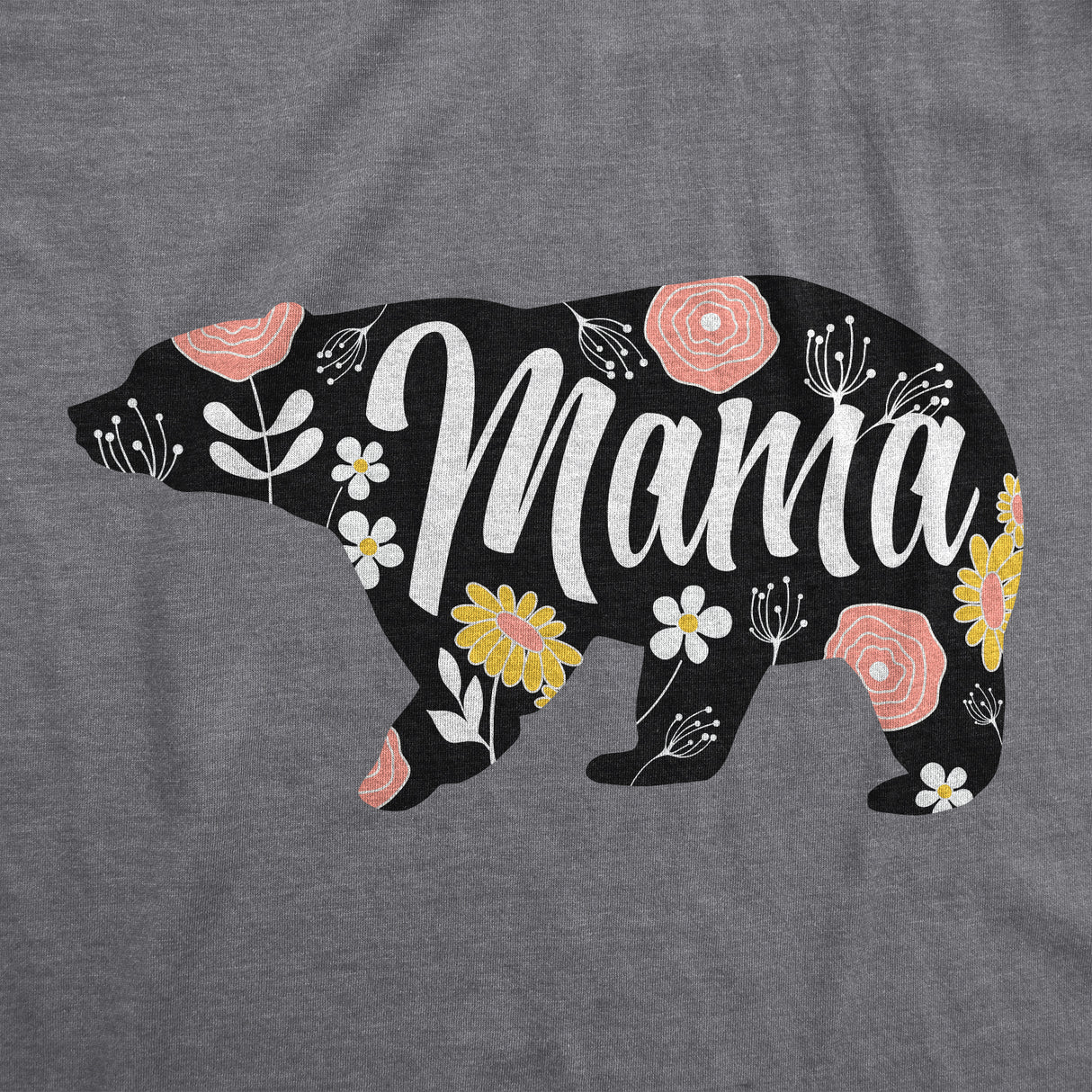 Womens Mama Bear T shirt Cute Funny Best Mom of Boys Girls Cool Mother Tee