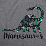 Womens Mamasaurus Brontosaurus and Mamasaurus Rex Dinosaur Mom T Shirts Funny Cool Graphic Tee for Mothers Day