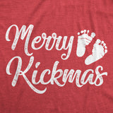 Maternity Merry Kickmas Pregnancy Tshirt Cute Christmas Tee