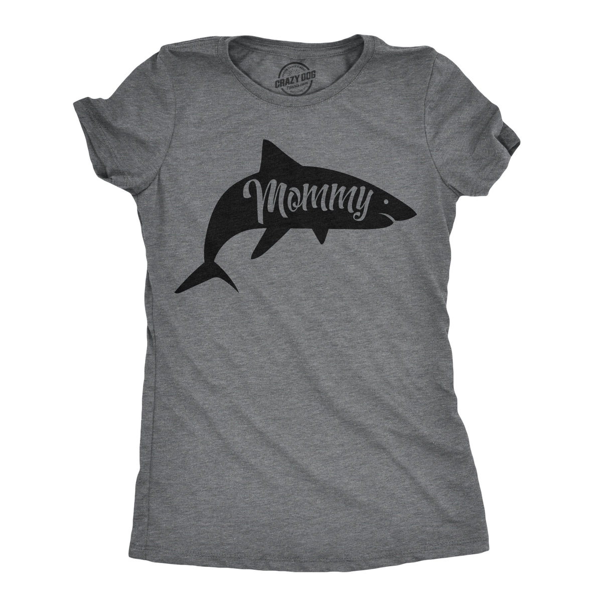 Womens Mommy Shark T shirt Cute Mom Gift Funny Mama Family Cute Mothers Day Tee