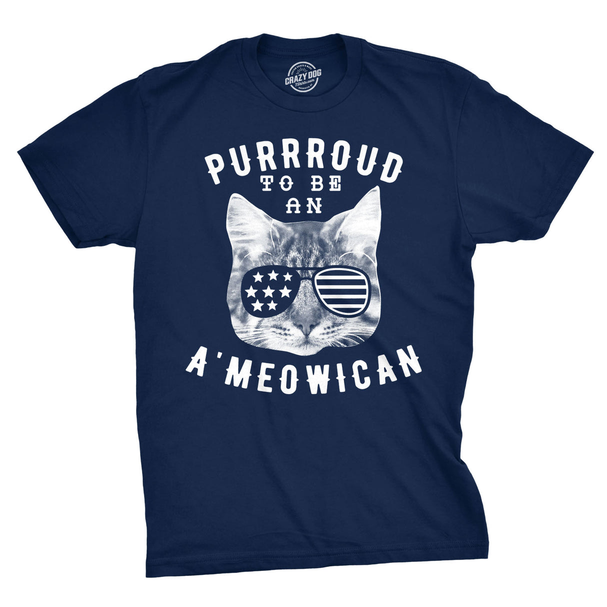 Purroud To Be An Ameowican Men's Tshirt