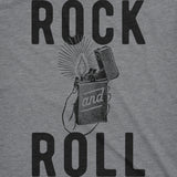 Womens Rock And Roll Lighter Tshirt Funny Music Concert Tee For Ladies