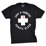 Save A Vampire Donate Blood Men's Tshirt