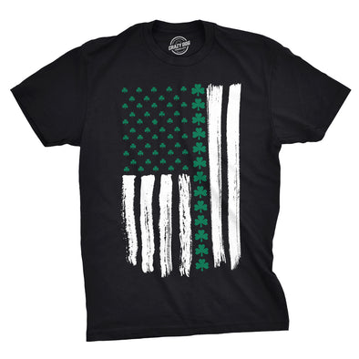 Shamrock American Flag Men's Tshirt