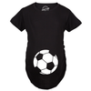 Maternity Soccer Ball Pregnancy Tshirt Cute Soccer Mom Sports Tee For Mom To Be