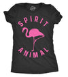Womens Flamingo Spirit Animal T shirt Cool Funny Gift Cute Vintage Graphic Tee