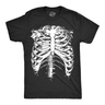 Mens Splattered Rib Cage Tshirt Cool Skeleton Costume Halloween Tee For Guys