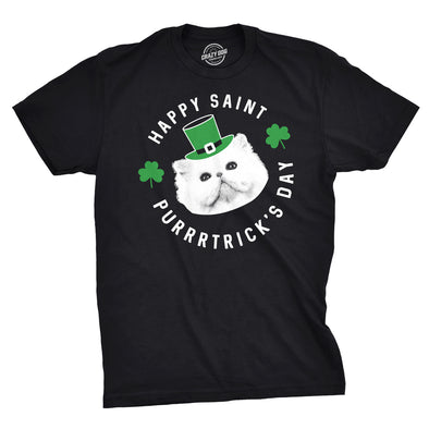 Happy St. Purrtrick's Day Men's Tshirt