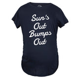 Maternity Suns Out Bumps Out Tshirt Funny Summer Pregnancy Tee